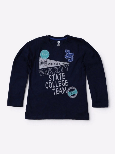 

612League Boys Blue Typography T-shirt