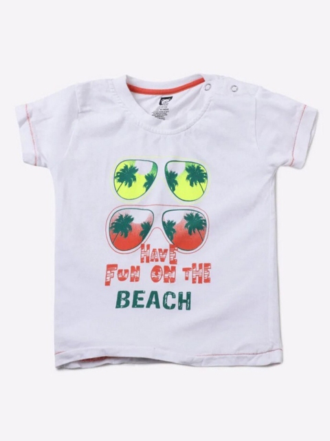 

612League Boys White Printed T-shirt