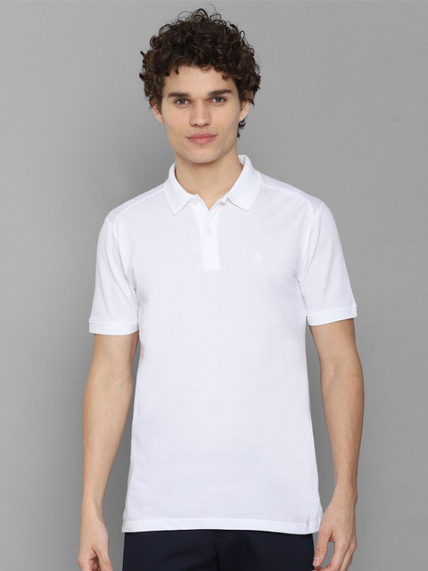 

Allen Solly Men White Polo Collar T-shirt