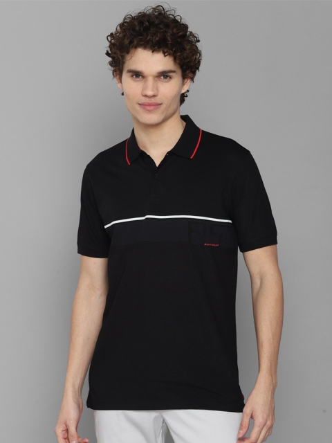 

Allen Solly Men Black Polo Collar T-shirt