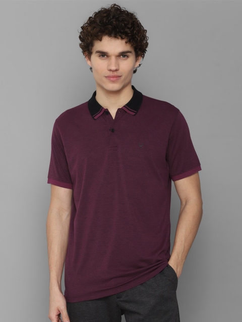 

Allen Solly Men Maroon Polo Collar T-shirt