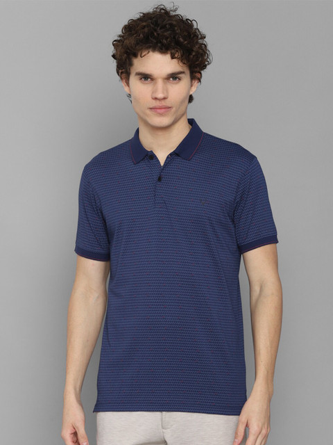 

Allen Solly Men Navy Blue Polo Collar T-shirt