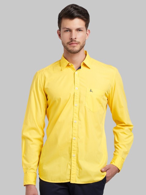 

Parx Men Yellow Slim Fit Casual Shirt