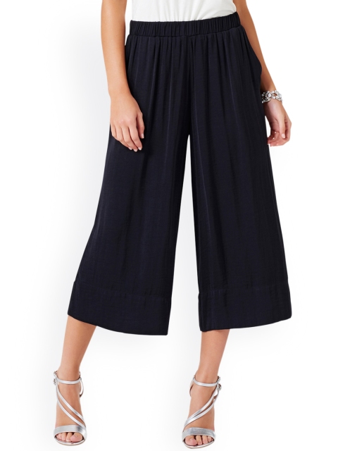 

Forever New Women Navy Solid Culottes, Navy blue