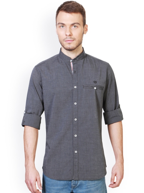 

Van Heusen Sport Men Grey Slim Fit Solid Casual Shirt