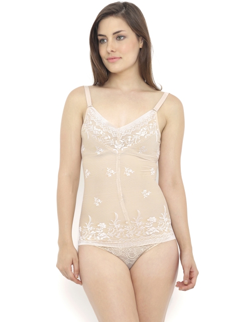 

Heart 2 Heart Beige Self-Design Camisole Shapewear 7002