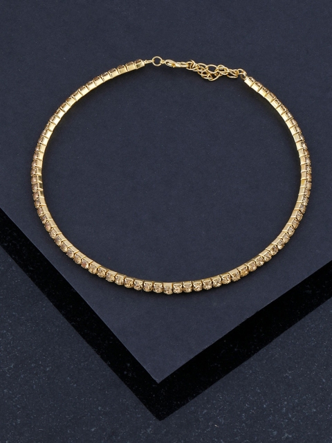 

Silver Shine Women Gold-Toned Alloy Choker Necklace