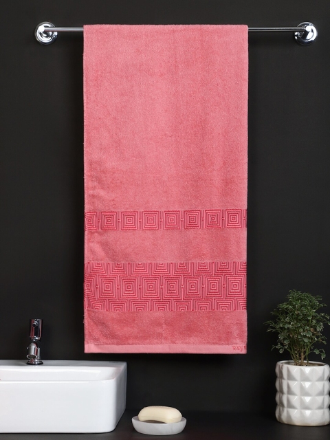 

Raymond Home Pink Solid 450 GSM Pure Cotton Bath Towels
