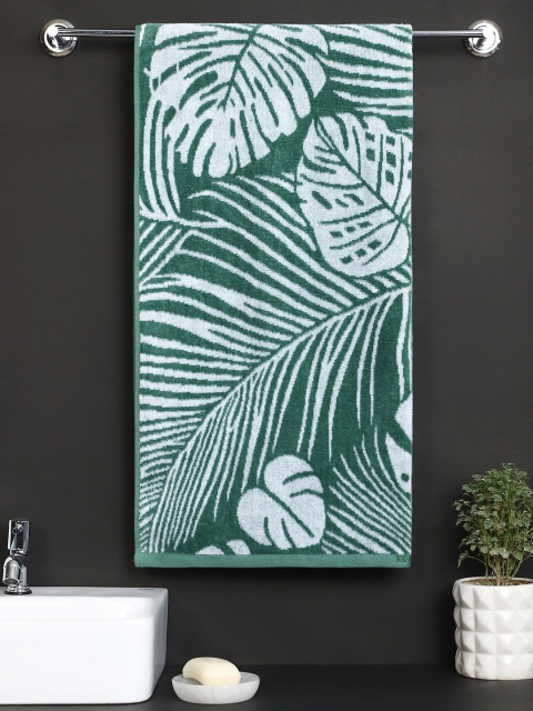 

Raymond Home Unisex Green Printed Pure Cotton 420 Gsm Bath Towels