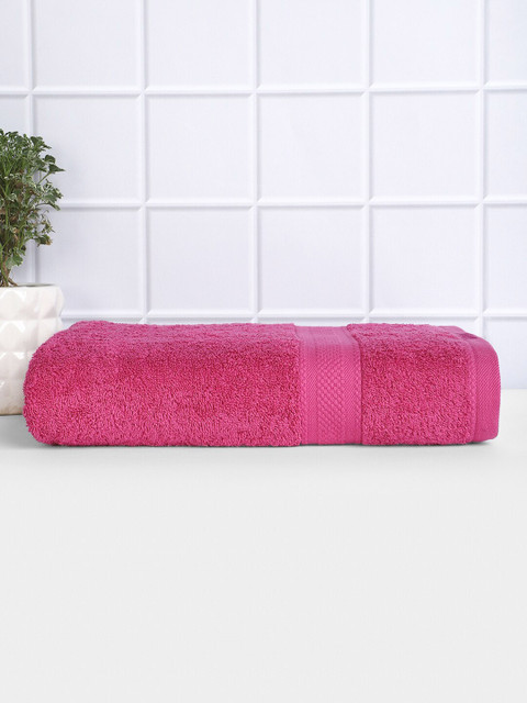 

Raymond Home Pink Solid 450 GSM Pure Cotton Bath Towel