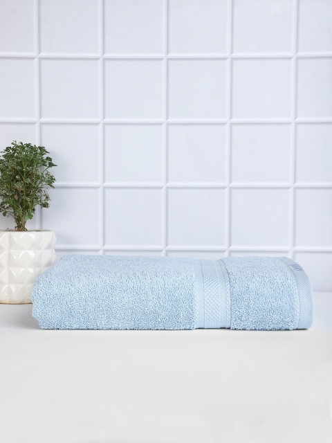 

Raymond Home Unisex Blue Solid 450 GSM Cotton Bath Towels