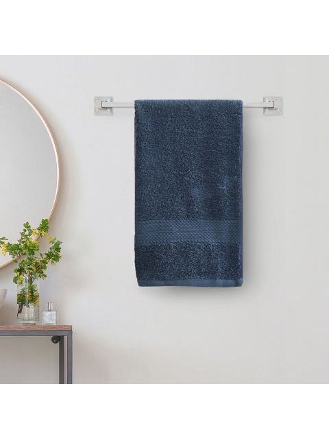 

Home Centre Blue Textured Cotton 450 Gsm Bath Towels