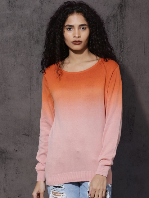 

Roadster Women Orange Dyed Pullover