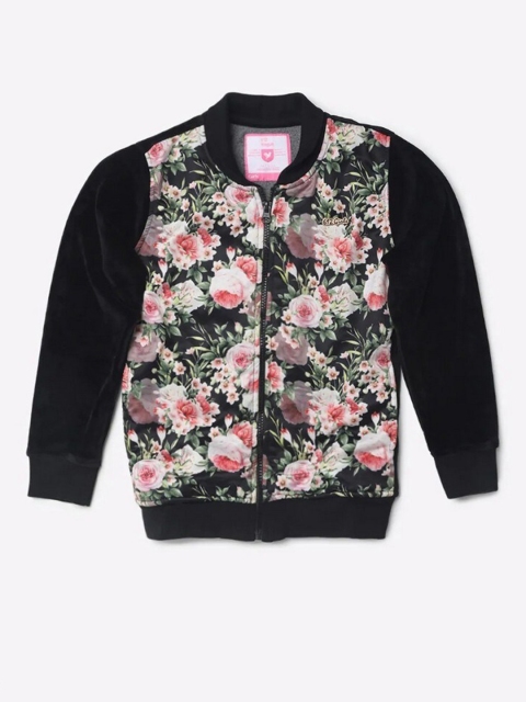 

612League Girls Black Printed Sweatshirt