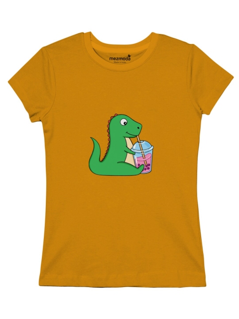 

mezmoda Boys Yellow Graphic Print T-shirt