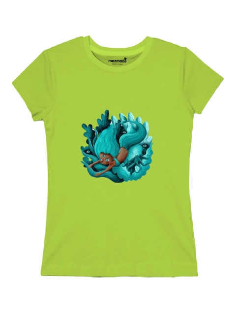 

mezmoda Boys Green Printed Short Sleeves T-shirt