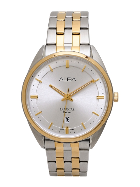 

Alba Men White Dial & Stainless Steel Bracelet Style Straps Analogue Watch AS9L10X1