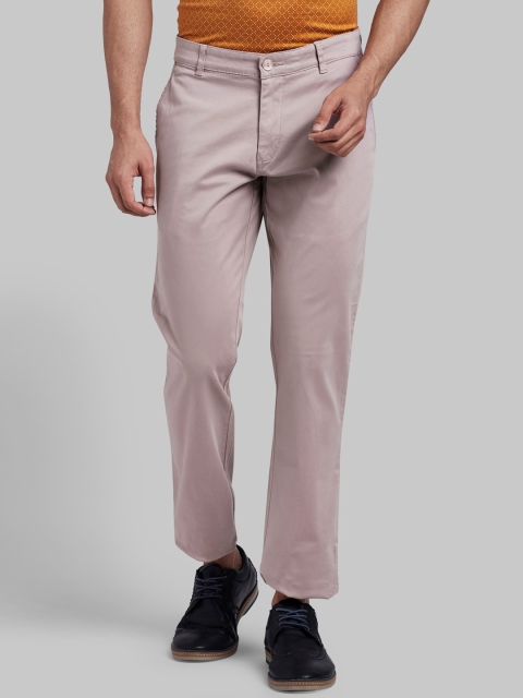 

Parx Men Purple Tapered Fit Chinos Trousers