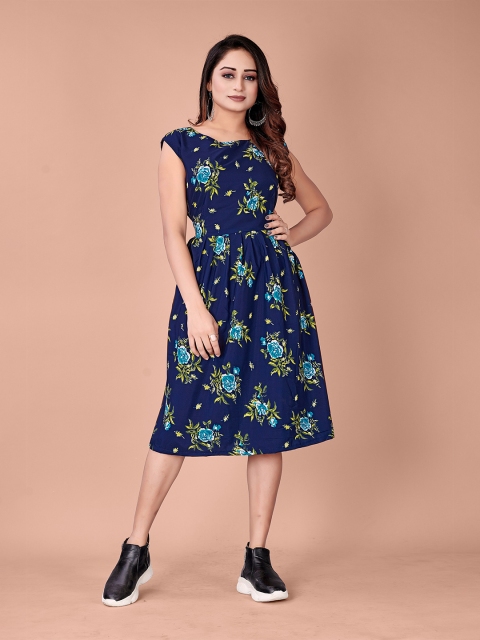 

Fashion FRICKS Multicoloured Floral Crepe Dress, Multi