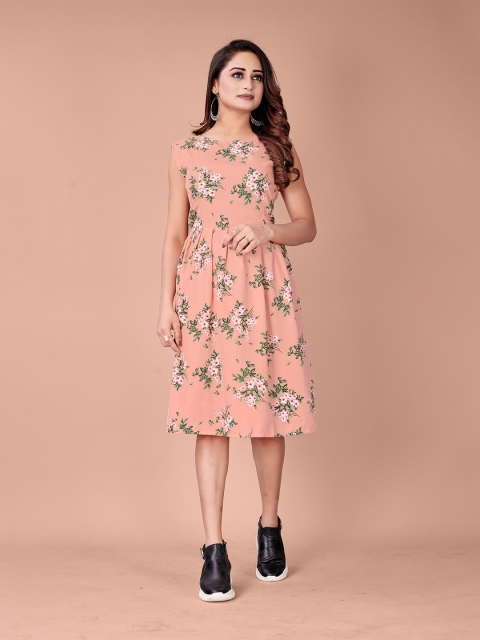 

Fashion FRICKS Multicoloured Floral Crepe Dress, Multi