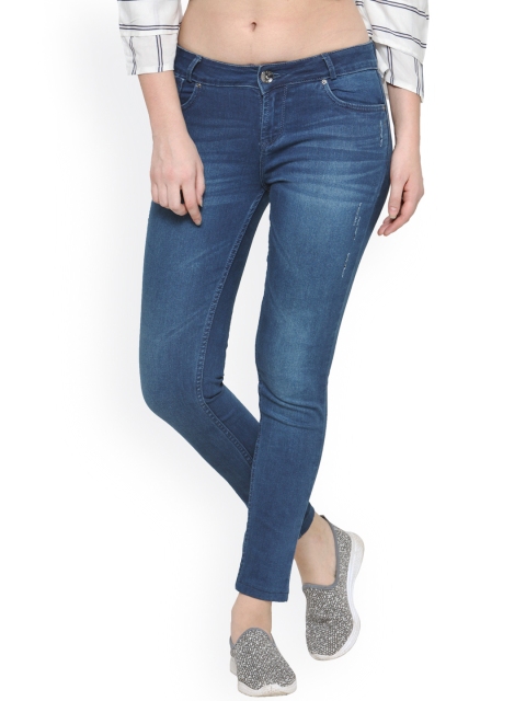 

Xpose Women Blue Skinny Fit Mid-Rise Mildly Distressed Jeans