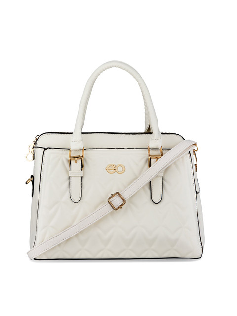 

E2O White PU Structured Handheld Bag