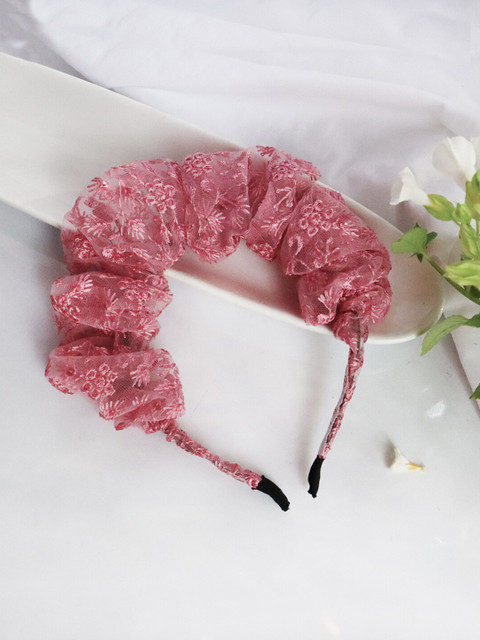 

Soho Boho Studio Women Pink Fabric Hairband