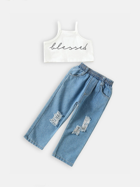 

Hopscotch Girls White Clothing Set