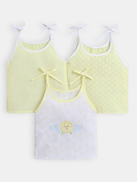 

Hopscotch Kids Pack of 3 Yellow & White Floral T-shirt