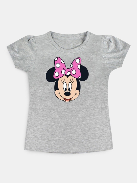 

Hopscotch Girls Grey Cotton T-shirt