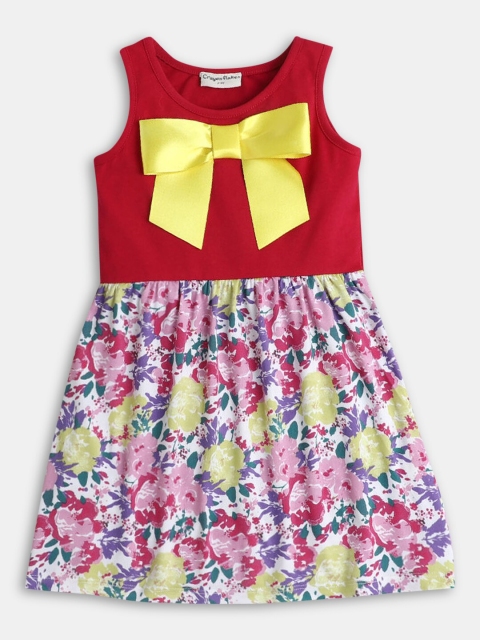 

Hopscotch Girls Multicoloured Floral Dress, Multi