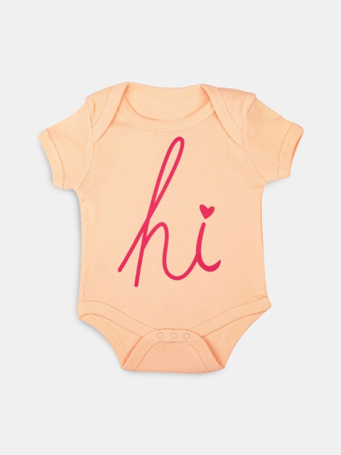 

Hopscotch Kids Coral Printed Bodysuits