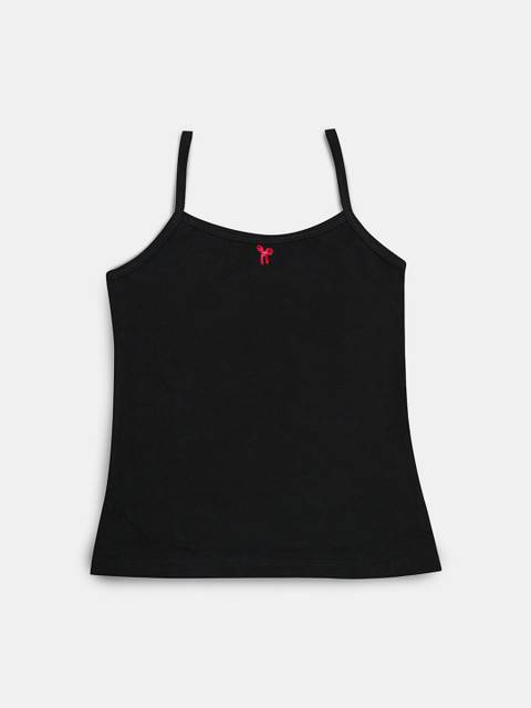 

Hopscotch Girls Black Solid Camisole