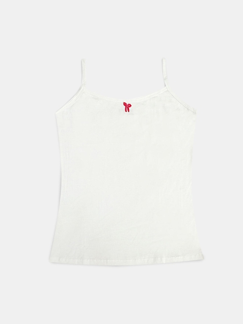 

Hopscotch Girls White Solid Camisoles
