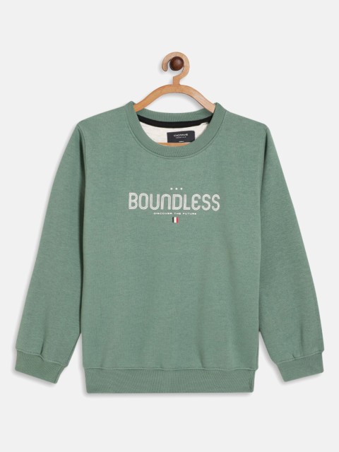 

Octave Boys Olive Green Printed Sweatshirt