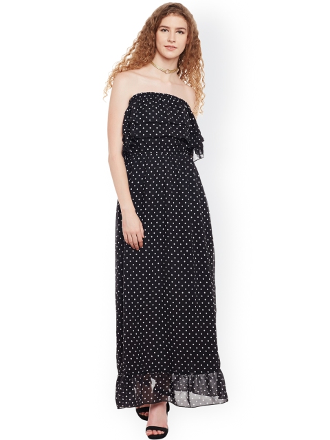 

Belle Fille Women Black Printed Maxi Dress