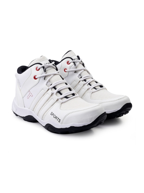 

KRAASA Men White Running Non-Marking Shoes