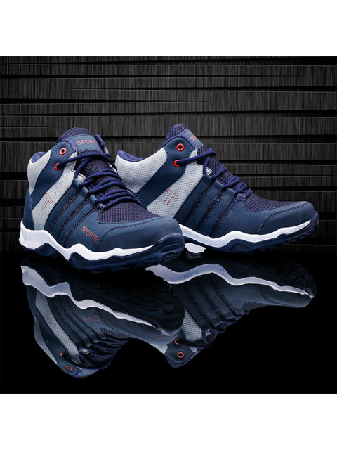 

KRAASA Men Navy Blue Running Non-Marking Shoes