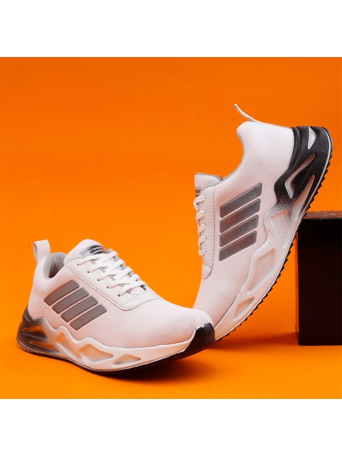 

KRAASA Men White Running Non-Marking Shoes