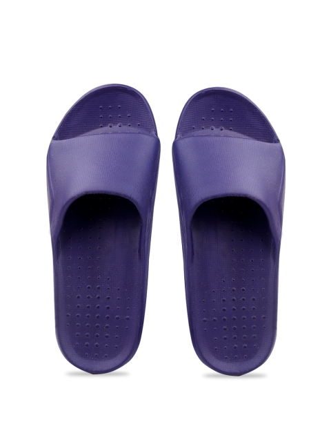 

KRAASA Men Navy Blue Rubber Sliders