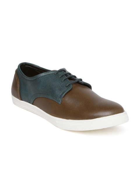 

North Star Men Brown & Navy Colourblocked Derbys