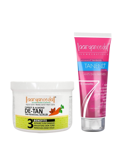 

Aryanveda Detan Tan Removal Scrub With Tanend Face Wash, 260gm, Multi