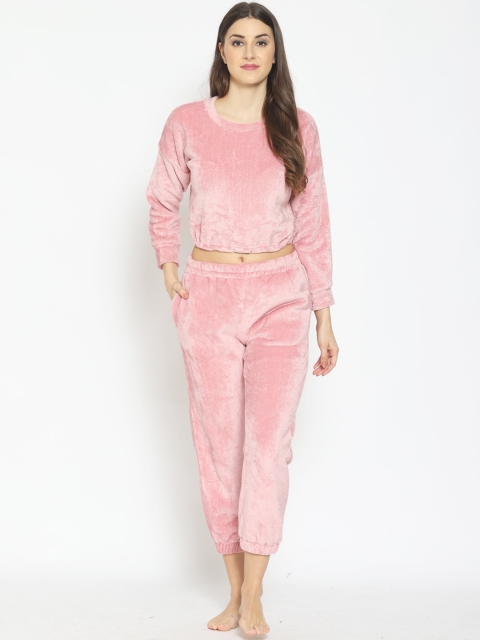 

PRETTY LOVING THING Women Pink Solid Tracksuits