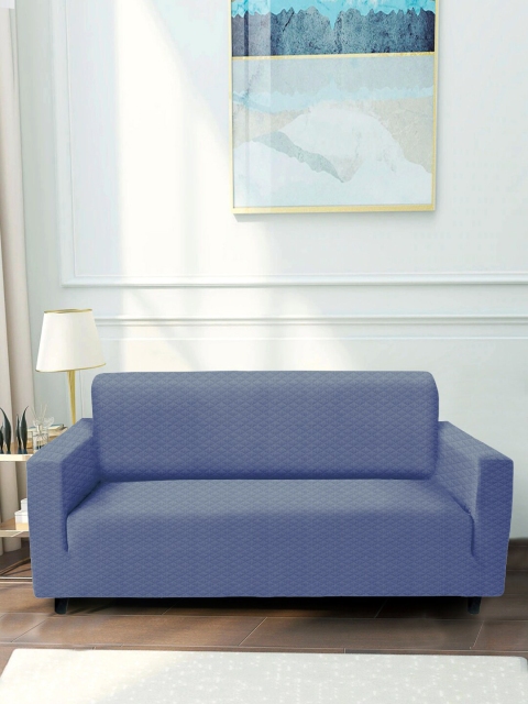 

HomeTown Blue Textured Jacquard 3-Seater Sofa Covers