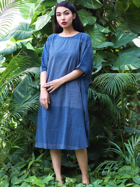 

Chidiyaa Blue A-Line Dress