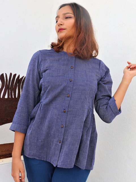 

Chidiyaa Blue A-Line Mini Dress