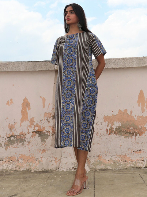 

Chidiyaa Blue A-Line Midi Dress