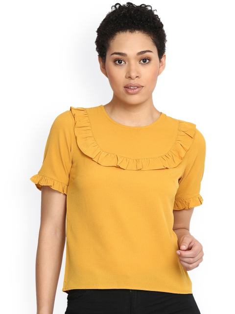 

Harpa Women Mustard Yellow Top