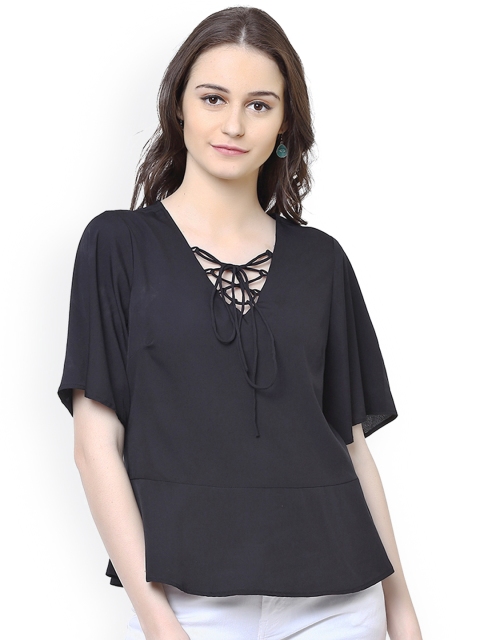 

Harpa Women Black Solid Top