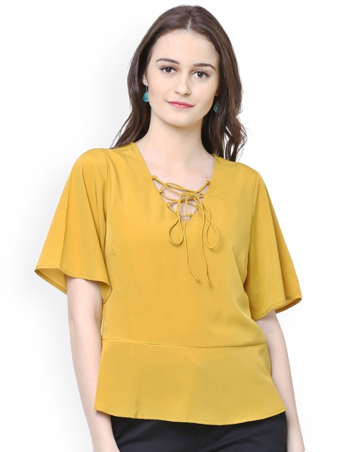 

Harpa Women Yellow Solid Top